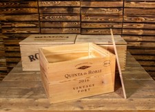 Wooden Wine Box Crate WITH LID
