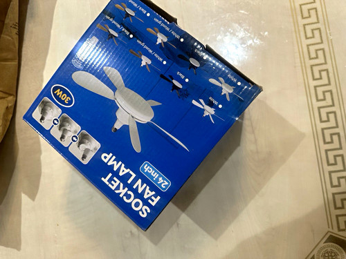 24in socket ceiling fan - socket,