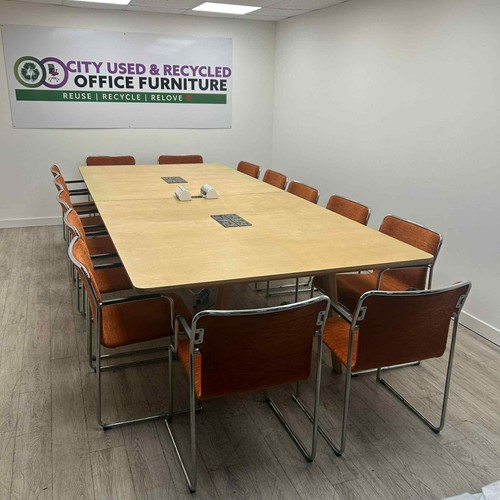 Set boardroom table oak - set,