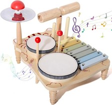 Wooden Xylophone Drum Set for