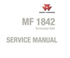 Workshop Service Manual for MF MF1842 Rectangular Baler Get it Today