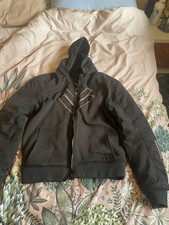 Frank Thomas Men’s Motorcycle Jacket Black Size L With Back Protector