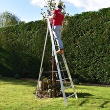 Garden Ladder Tripod - Fixed Height, Aluminium Fruit Picking Ladder