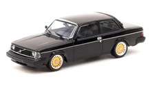 Tarmac T64R-050-BLK Volvo 242 Custom Black Road64 1:64 Scale Model Car