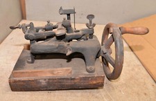 Antique Disston saw set collectible hand crank tooth seting machine logging tool