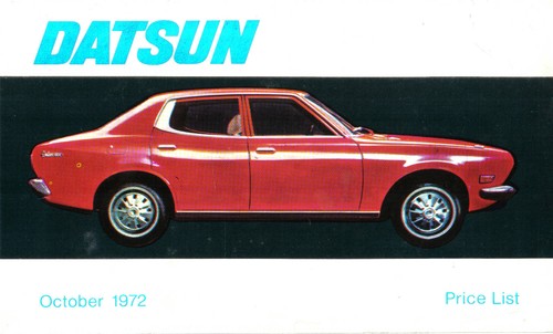 Datsun price list 1972 cherry - datsun,