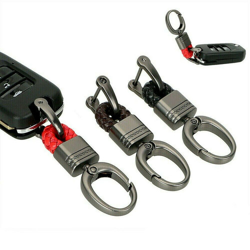 Men keychain metal leather key - keychain,