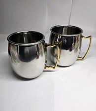 Set Of 2 Silver Moscow Mule