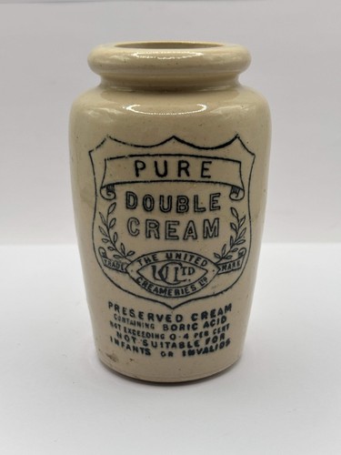 Old advertising stoneware