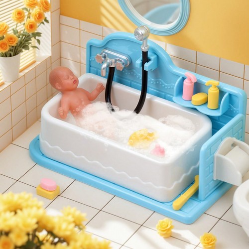 Mini silicone baby doll - 3",