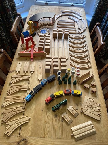 Melissa doug wooden train set - melissa&,