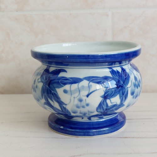 Vintage chinoiserie planter - chinoiserie,