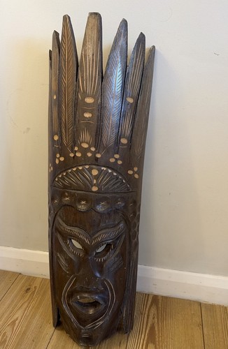 Large hand carved wooden - carved,