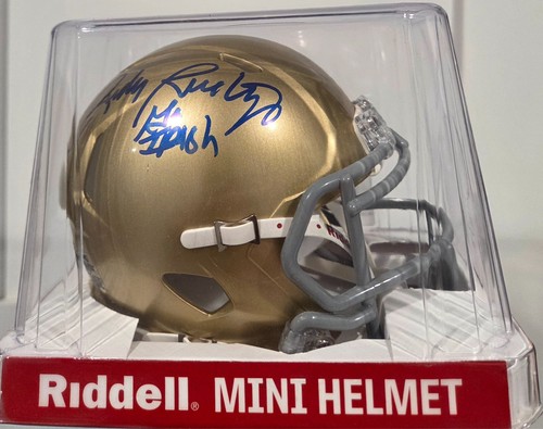 Rudy ruettiger signed mini - signed,