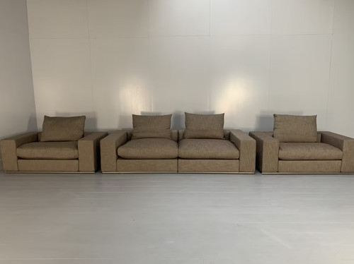 Flexform groundpiece sofa - "groundpiece",