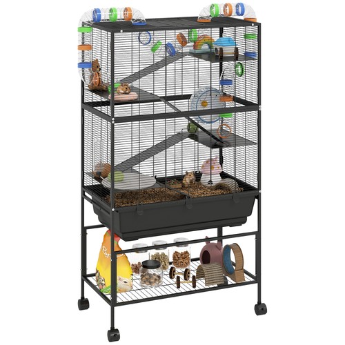 Pawhut hamster cage - cage,, tier