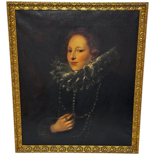 Antique oil portrait - portrait, of