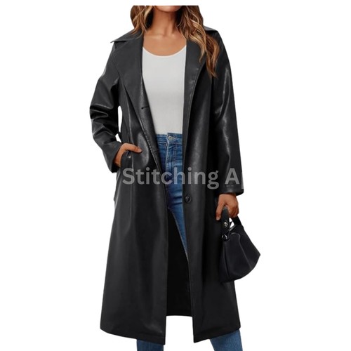 Women long lapel - women's, faux