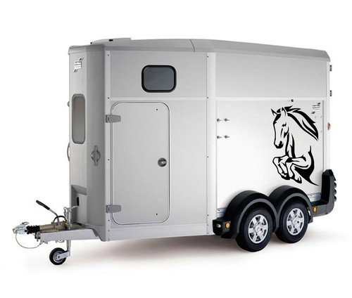 Horse head car trailer - car, box