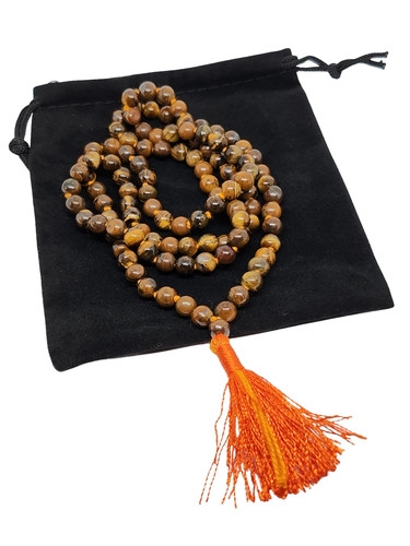 Tigers eye mala - mala, 108