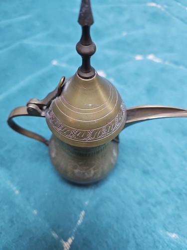 Vintage brass arabic dallah - brass,
