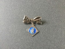 Vintage Art Deco Silver Bow