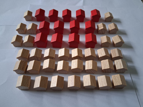 Monopoly wooden houses - monopoly, &