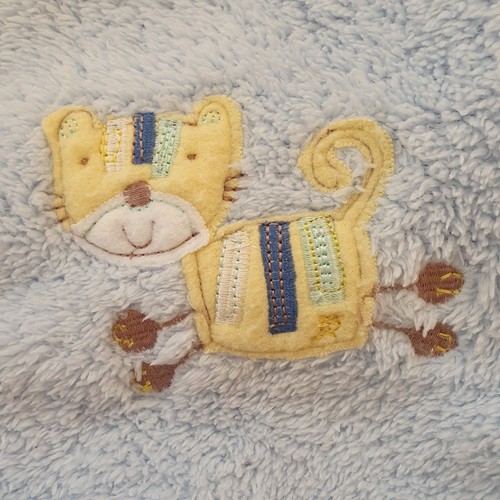Primark blue pram blanket - blue,