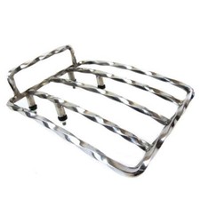 Lambretta Series 1 2 Li TV Twisted Rear Sprint Rack - Stainless Steel