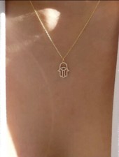 Delicate Evil Eye hamsa hand