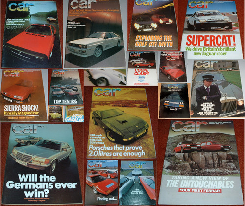 Car magazine choice - magazine, back