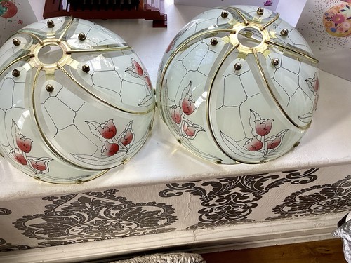 Pair vintage floral - pair,