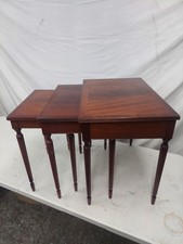 Vintage Nest of 3 Mahogany