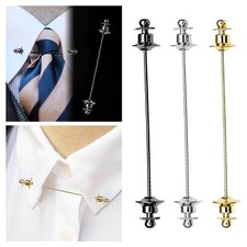 Fashion Men's Shirt Collar Bar Tie Pin Accessories Suit
