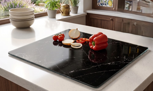 Tempered glass worktop - tempered, board