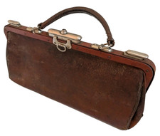 Vintage Leather Gladstone Bag