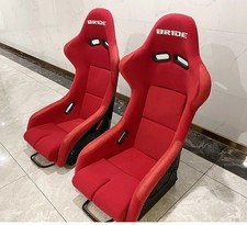 1px BRIDE Car Racing Bucket Seat Modified Fiberglass Back Suede L Side Panel