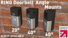 Angle mount for Ring Battery Video Doorbell (& Plus & Pro) 20° 40° 60° Angle