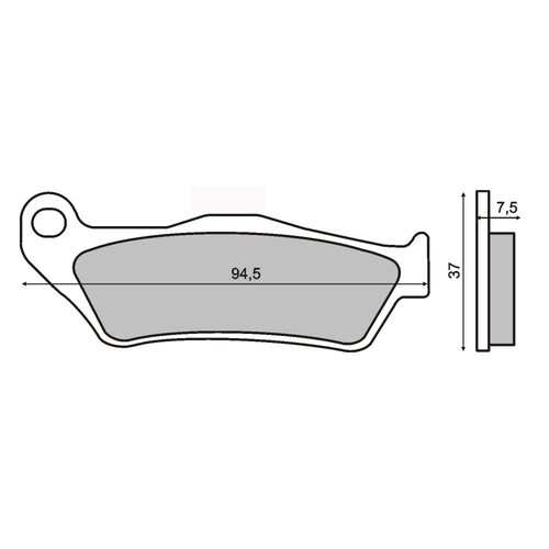 Pair brake pads for - pair,