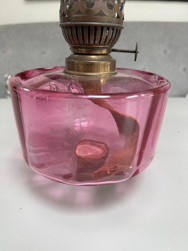 Antique cranberry deep glass - antique,