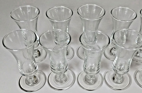 Vintage clear glass cordial - clear,