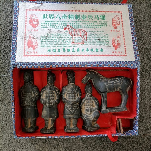 Terracotta warrior figurine - terracotta,
