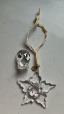 SWAROVSKI SCS 2021 CHRISTMAS STAR + OWL FIGURE  NO BOXES
