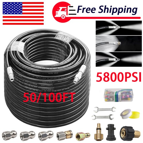 100ft sewer jetter nozzles kit - 100ft,