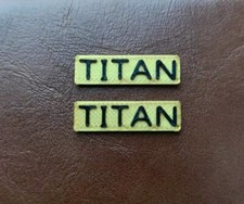 3D printed gold TITAN name