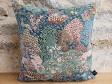 Sanderson Archive Pamir Garden Animal Kingdom Tapestry  & Velvet Cushion Cover