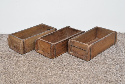 Brick mould vintage wooden - -,