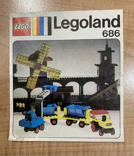 Vintage lego 686 tipper trucks - vintage,