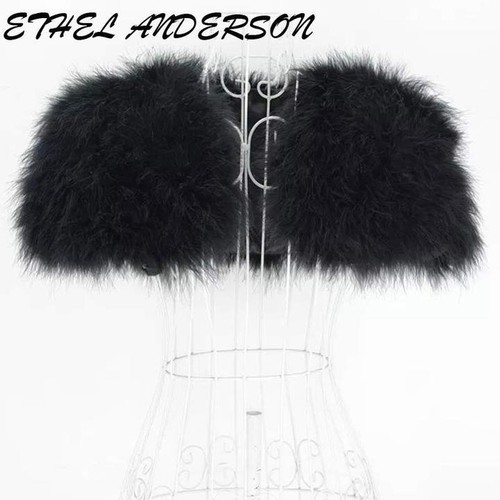 Ostrich feather wrap shrugs - ostrich,