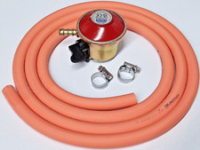 Propane Gas Regulator  27mm Clip-On  2m Hose + 2 Clips Calor Patio Gas / BP Lite